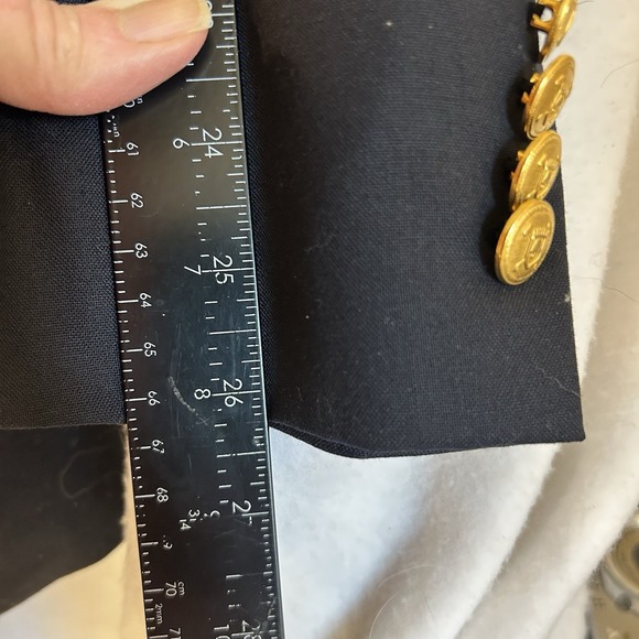 Ralph Lauren Chaps Blazer Mens 44L Blue Wool Gold Button Sport Coat Made Canada - Picture 9 of 16